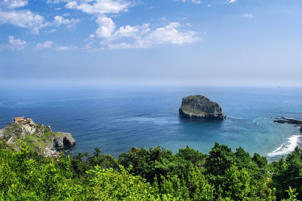 landscape, sea, cliffs